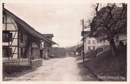 Alchenstorf BE // 1938 Post mit Dorfpartie Gasse
