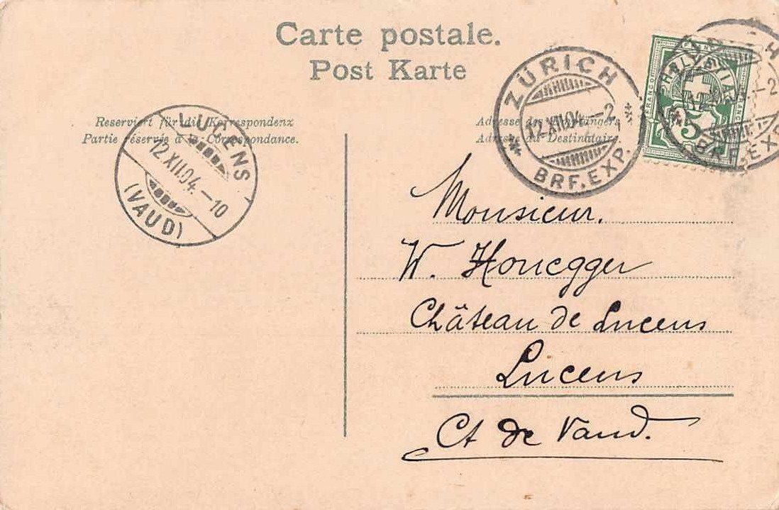 Cartoline postali: Gruss von der BAHNHOFSTRASSE 1904 – Usato da Winterthur venduto da SchatzchischtliWinti 1