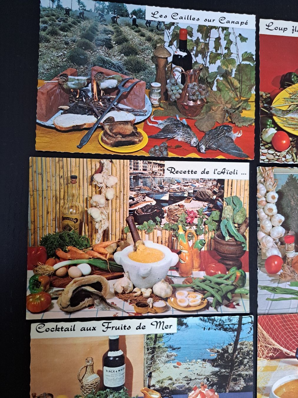 Cartoline postali: 6 Postkarten mit Rezepten 70er Frankreich – Nuovo (secondo la descrizione) da Riehen venduto da Appia48 1