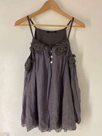 Made in Italy Top Gr. S - 100% Seide