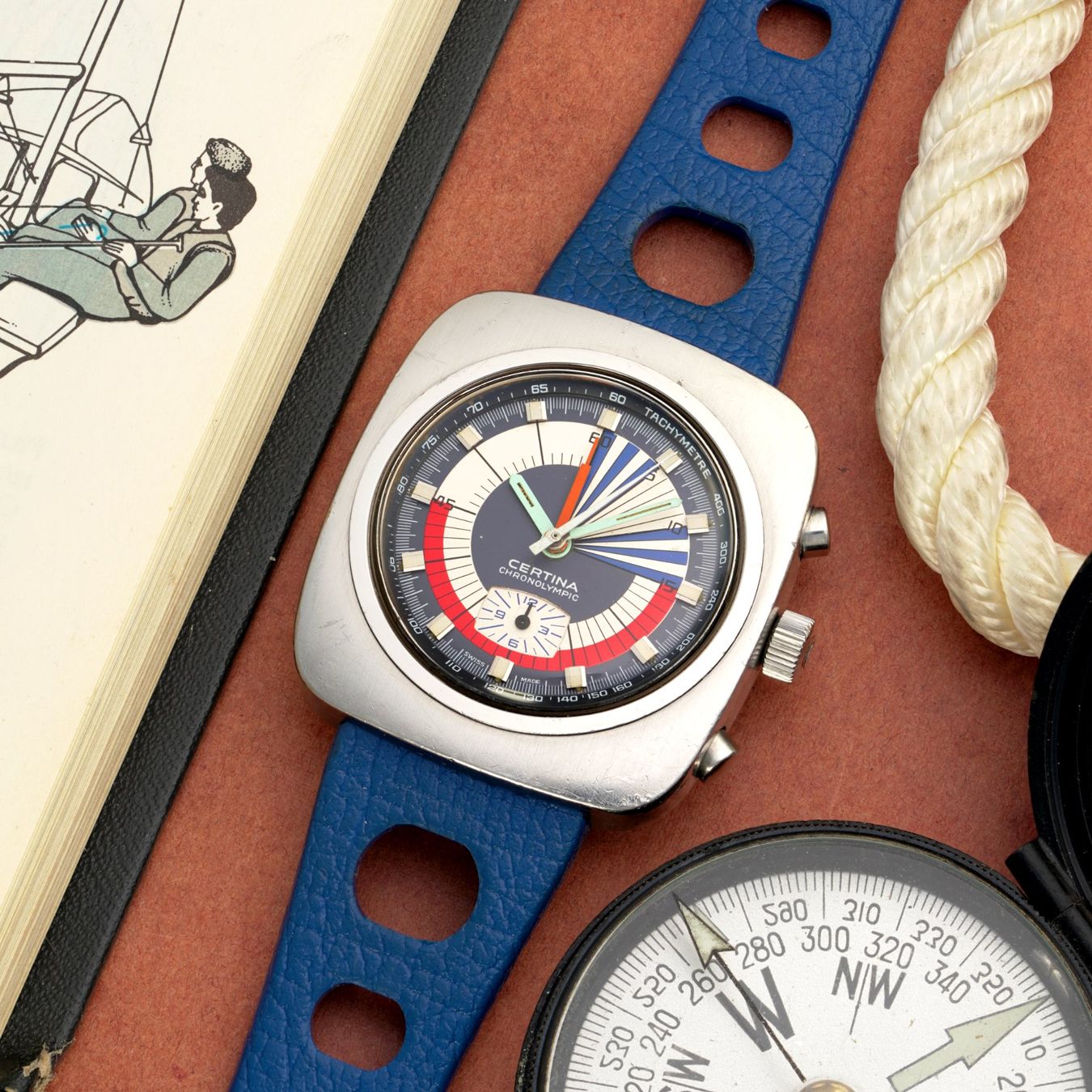 Certina Orologi: CERTINA Chronolympic Regatta Chronograph, 728, Ref. 8701.504 – Usato da Vésenaz venduto da Grailium 7