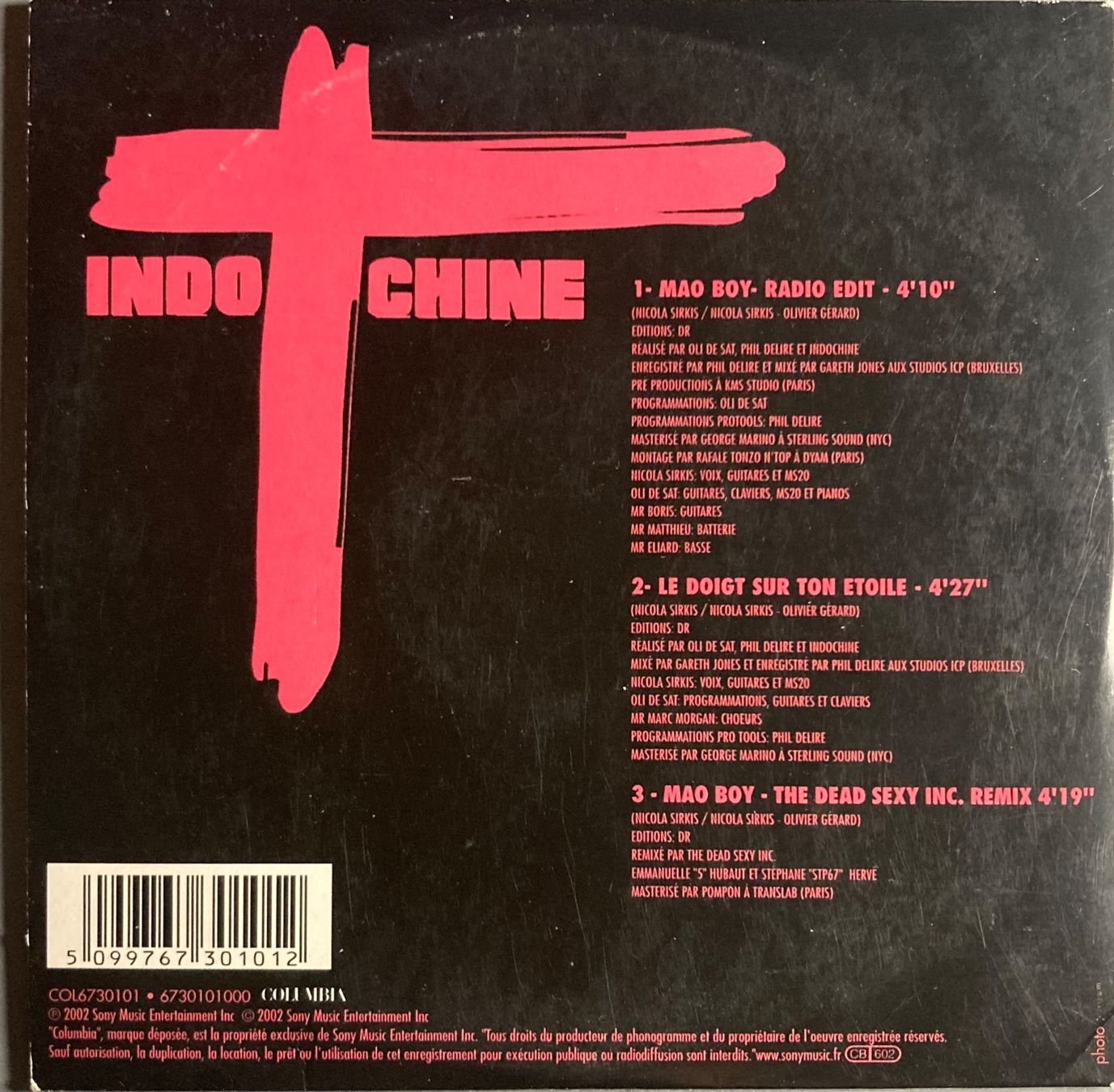 CDs: INDOCHINE - MAO BOY – Gebraucht aus Poliez-Pittet von Newtown-Records 1