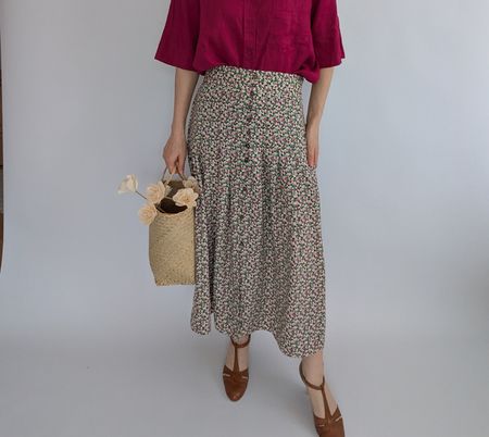 H&M Rock,Blumenmuster,Gr.38 ideal für den Sommer!