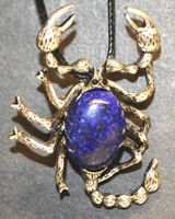 Brosche oder Halskette - G-756 - Skorpion – Lapislazuli