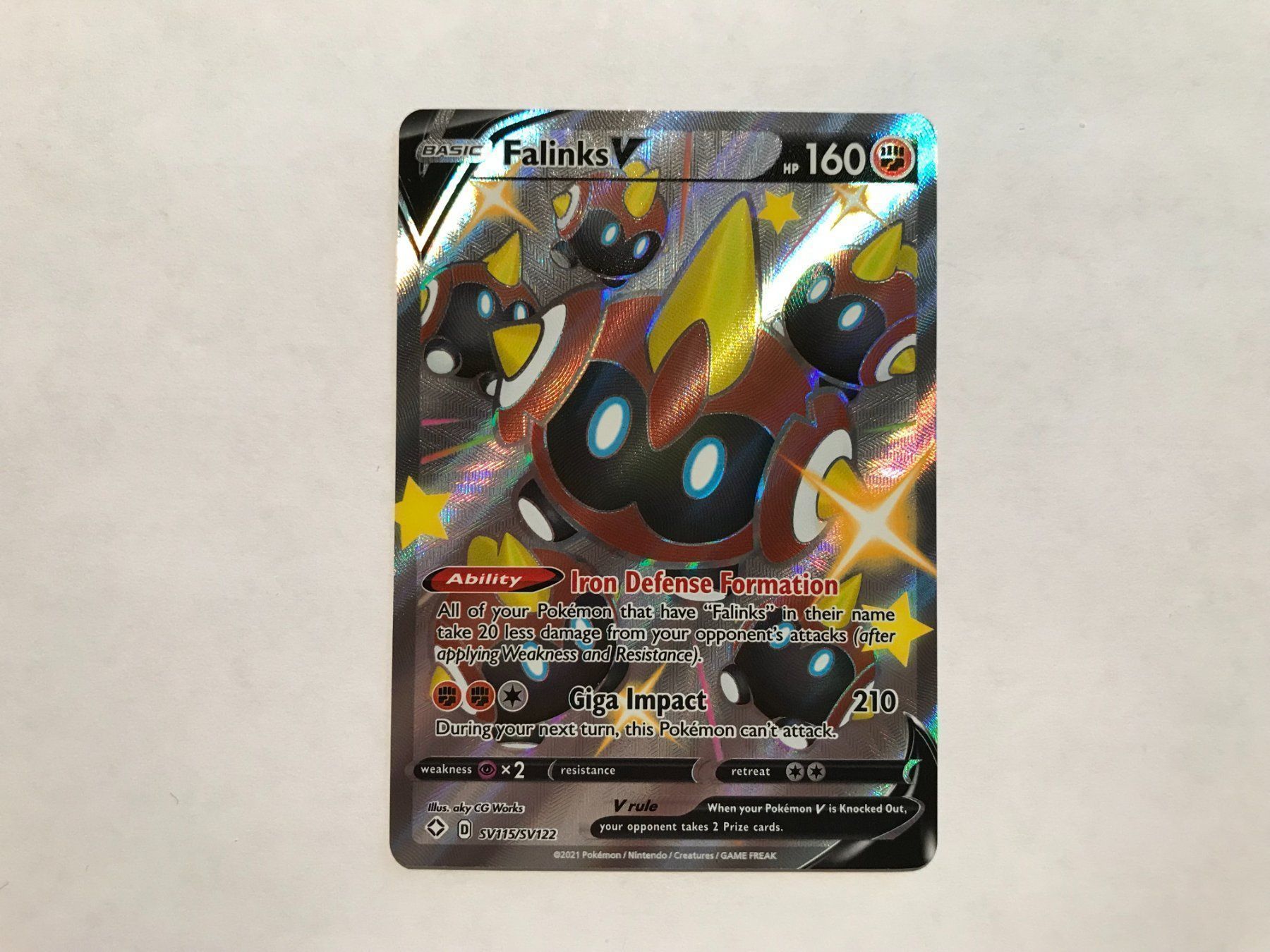 Pokémon Carte collezionabili: Falinks V Shining Fates – Nuovo (secondo la descrizione) da Hagendorn venduto da Pokecollectorch 1