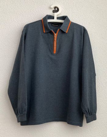 Poloshirt, anthrazit, Gr. 52/54