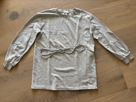 H&M Mama Grey Maternity Sweatshirt Dress, Size S
