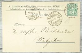 TR10 Carte Postale + Timbre Suisse 1905