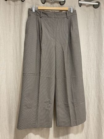 Culotte Hose Zara M Grau Karomuster Versand 9.-