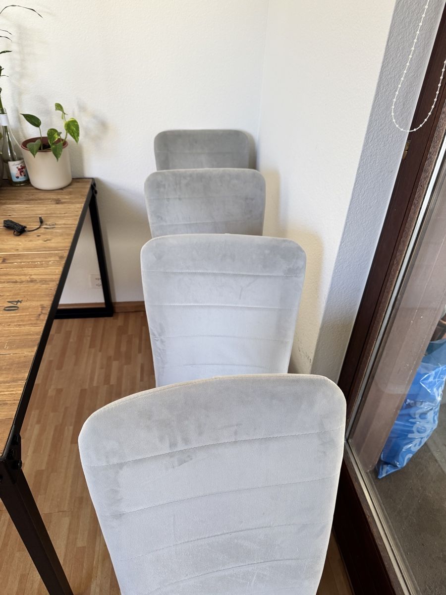 Stühle: Vier graue Stühle – Gebraucht aus Basel von mau_qhz2 1