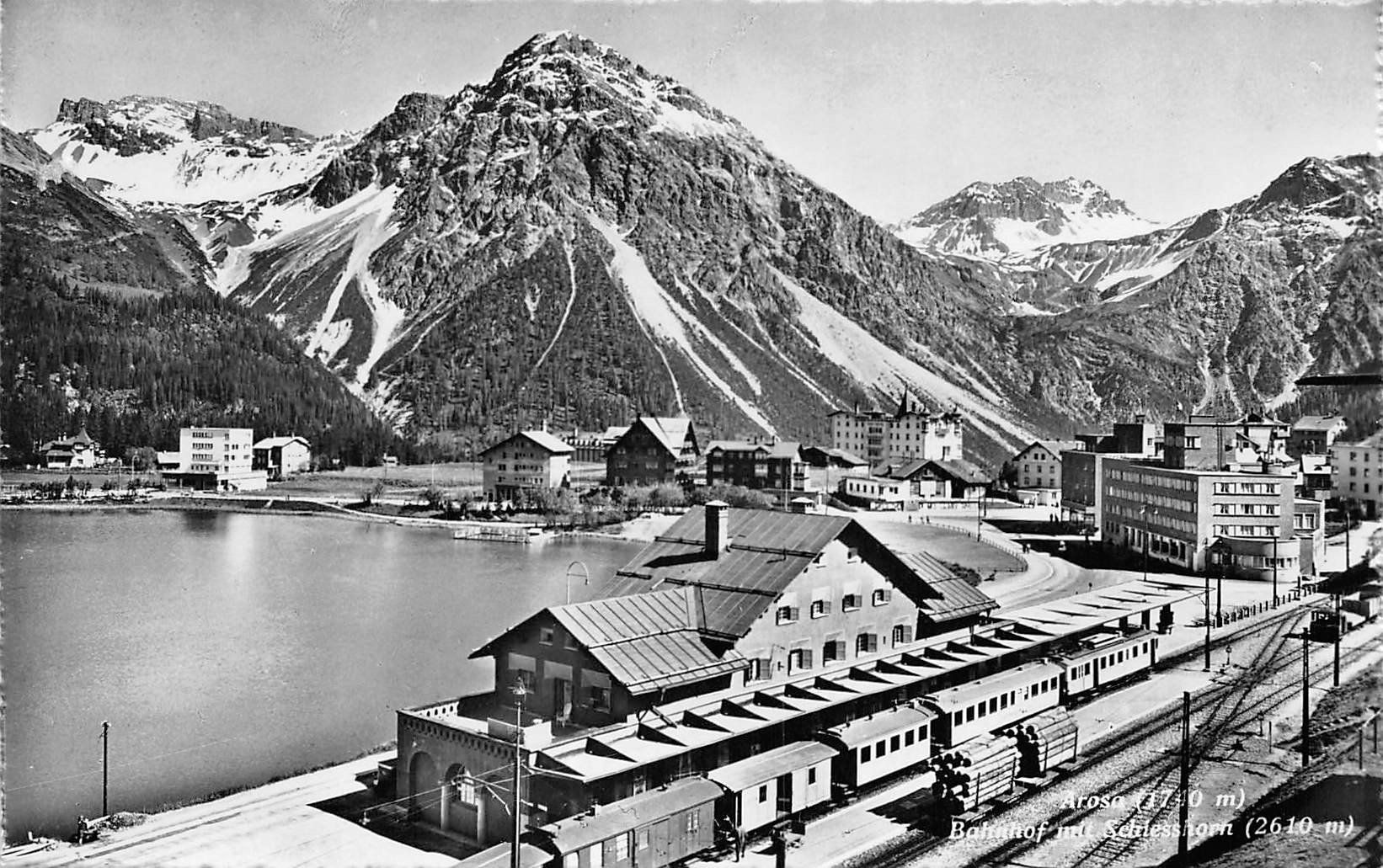 Cartoline postali: Arosa, Bahnhof – Usato da Ottikon b.Kemptth. venduto da Neptun1974