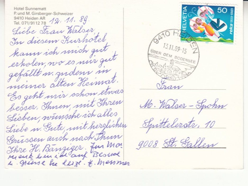 Cartes postales: Heiden Sunnematt 1989 – D'occasion à Bürglen TG par StampGraf 1