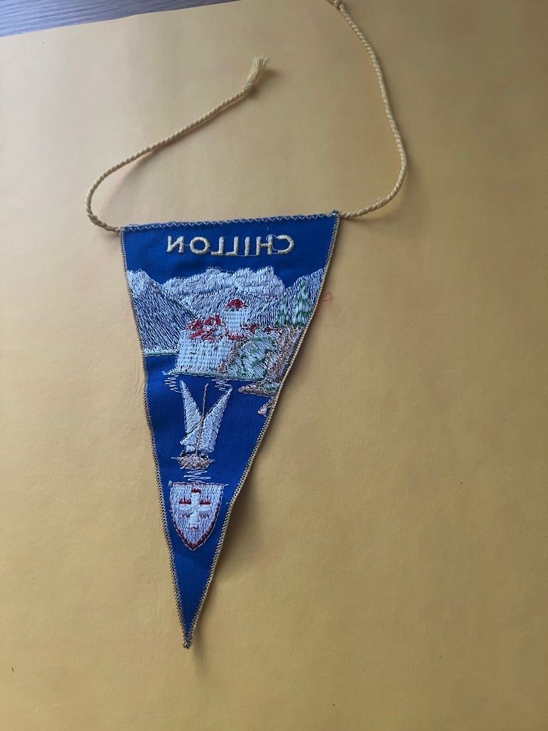 Bandiere: WIMPEL MIT MOTIV  SCHLOSS CHILLON – Usato da Steinach venduto da Momoco 1