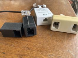 Adaptateurs et câbles téléphonique divers bon état