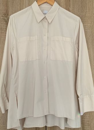 Tonno & Panna Baumwolle Hemd Grösse 40 helles beige
