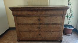 Antike Kommode, Nussbaumholz, ca. 1920, Vintage Look!