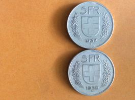 5 francs 1937 - 1939  Jolies