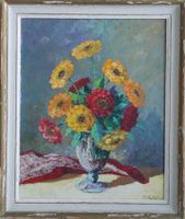 Blumenstrauss in Vase signiert Ein sehr schönes Gemälde