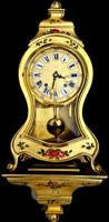 Neuenburger Pendule Zenith Le Locle 60 cm Gold Blumen