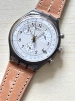 Swatch Chronograph Uhr  Lederarmband guter Zustand