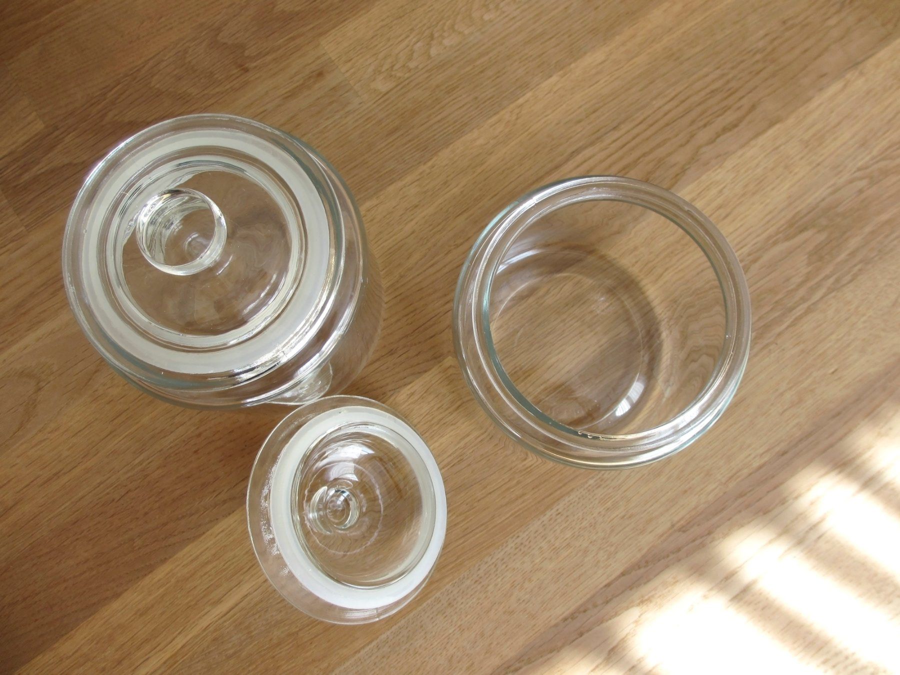 Behälter & Ähnliches: 2 Glas Dosen mit Deckel Behälter Nespressokapseln / Esswaren – Neu (gemäss Beschreibung) aus Winterthur von Nooitgedagt 2
