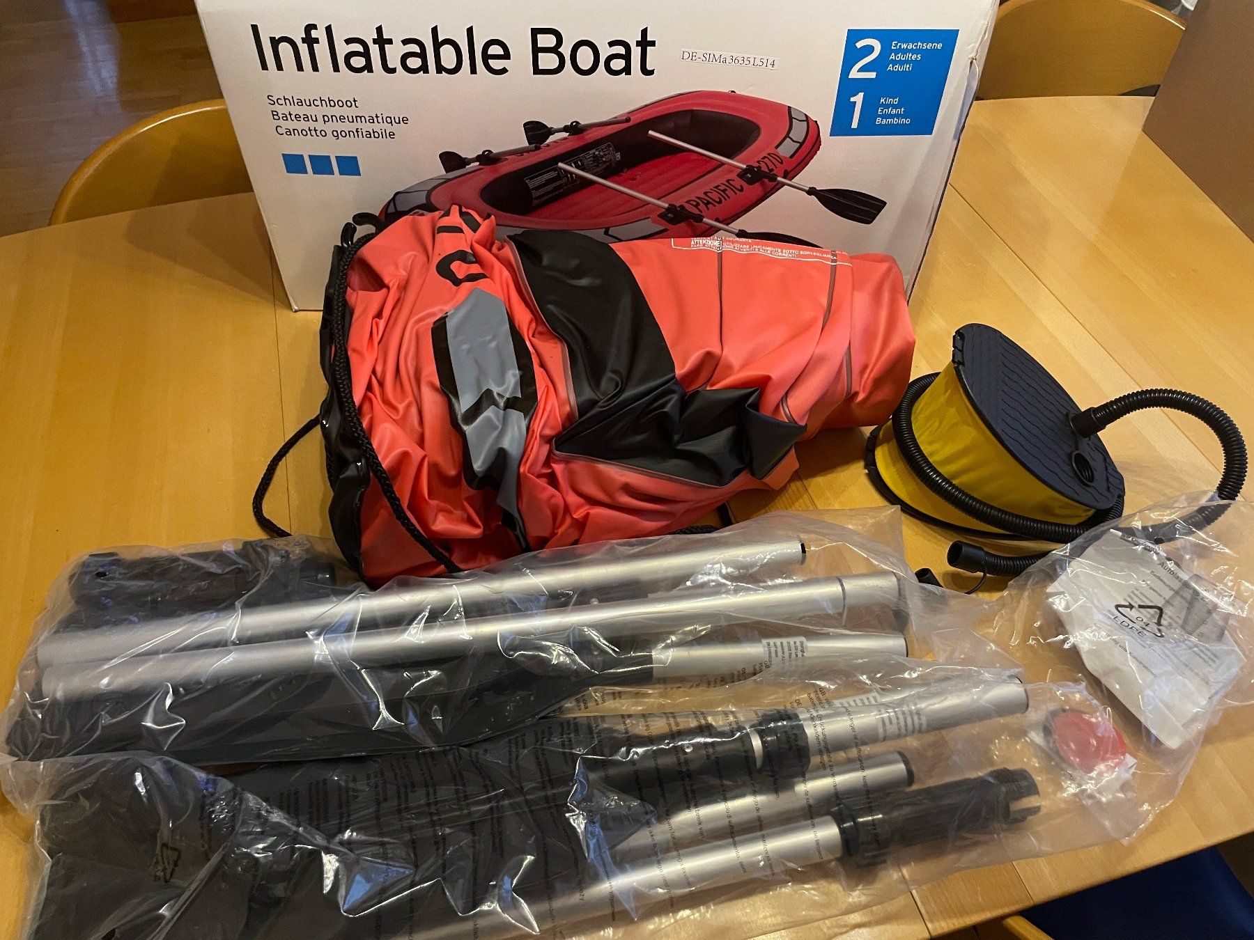 Barche: Neues Schlauchboot Pacific 270 cm Länge - rot – Nuovo (secondo la descrizione) da Affeltrangen venduto da Mowgli_123 1