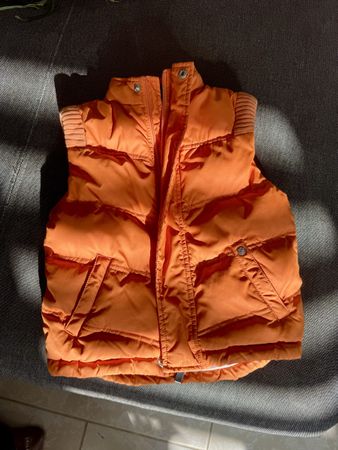 Orange Padded Vest, Size 4-5 Years. Perfect for Autumn!
