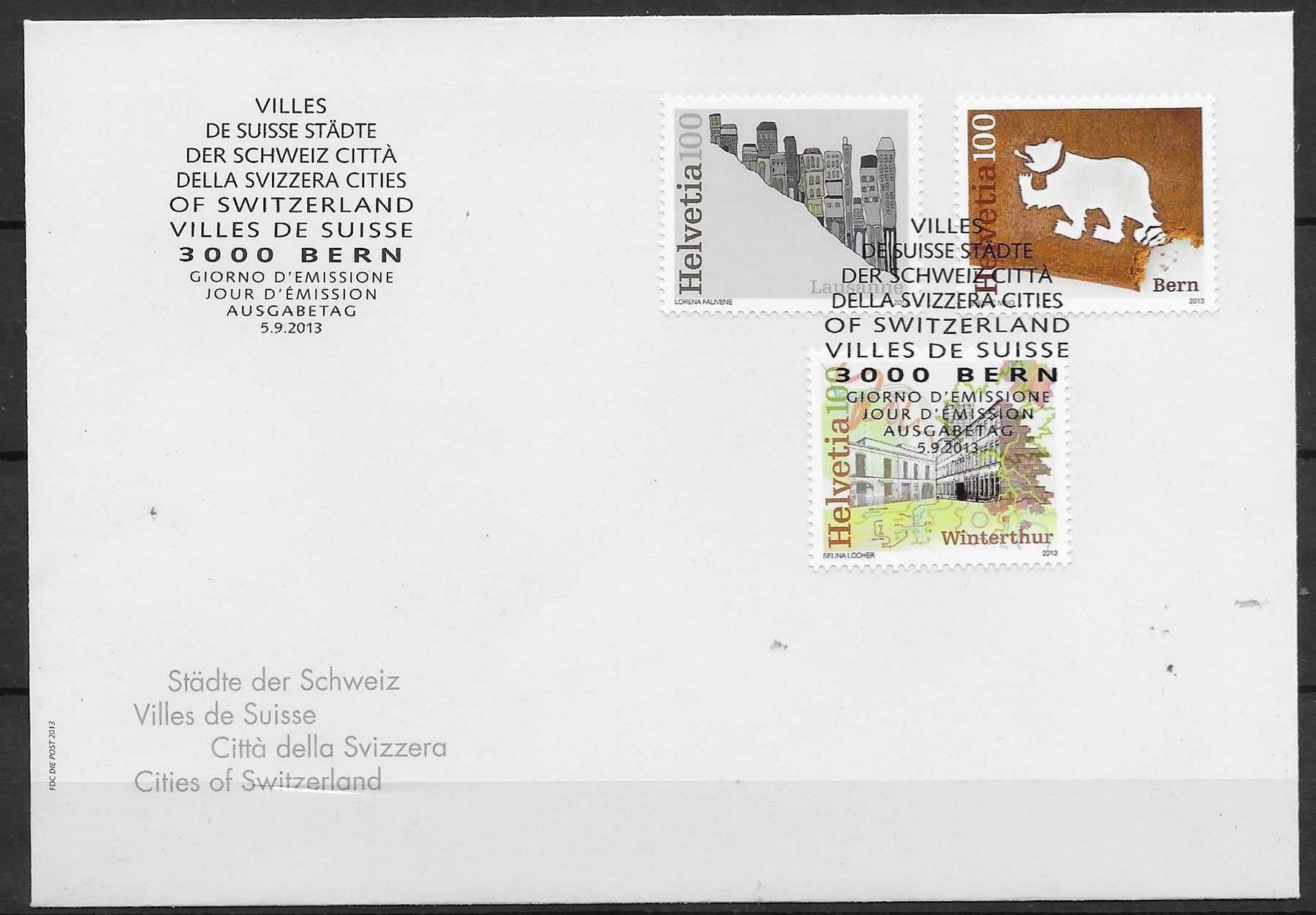 Tutti i francobolli: F1481 - FDC Villes de Suisse – Usato da Trélex venduto da Phil_Albert