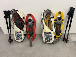 2 Paar TSL 325 Schneeschuhe gelb und rot