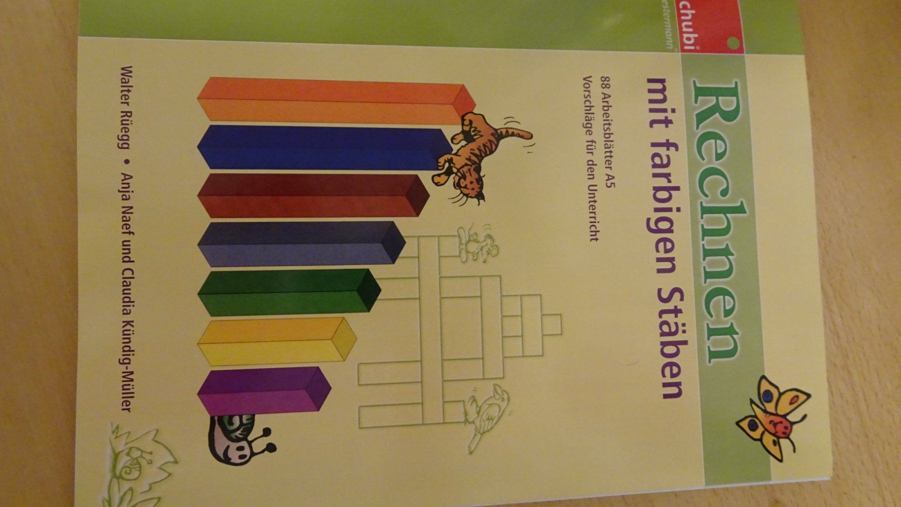 Libri: Cuisenaire-Stäbe Rechenstäbchen + Buch mit Arbeitsblättern – Nuovo (secondo la descrizione) da Zürich venduto da blaumeisli62 3