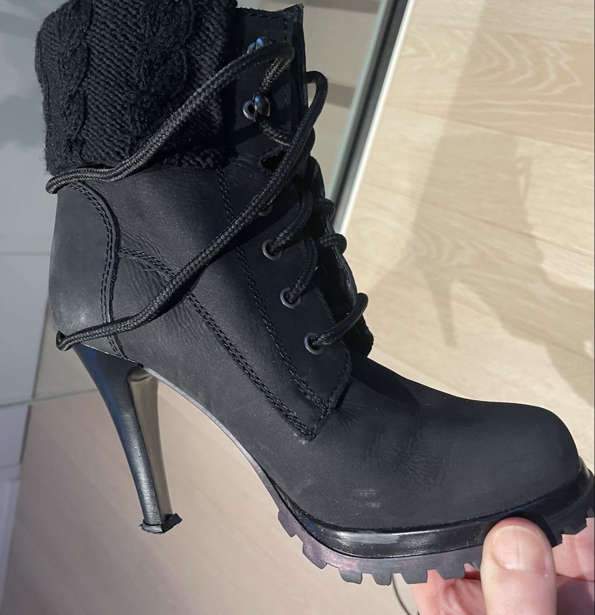 Damenschuhe: Black High Heel Boots, EU 36 – Neu (gemäss Beschreibung) aus Oberwil BL von Stellochkas 2