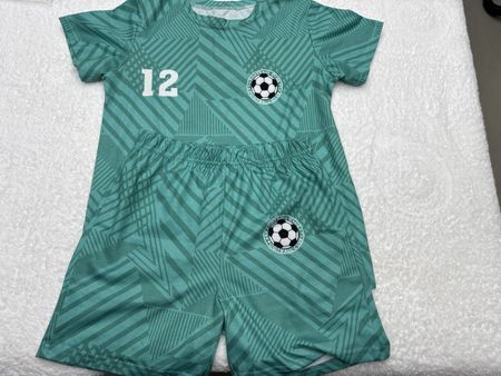 Ensemble football enfant 9-10 ans turquoise nouveau