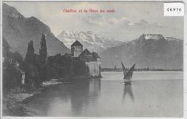 Chillon et la Dent du Midi avec Barque