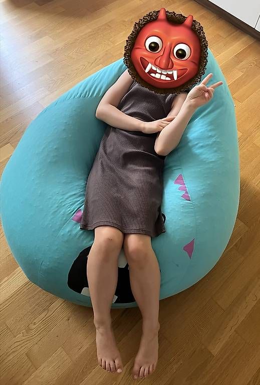Fauteuils: Kindersitzsack mit Monstergesicht – D'occasion à Mellingen par BB2005 1
