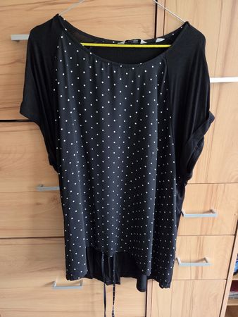 Grosse Grösse Leichtes Sommershirt Schwarz Gr.48/50