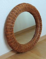 Miroir en rotin Venna, vintage scandinave, Ikea, Suède 1990s