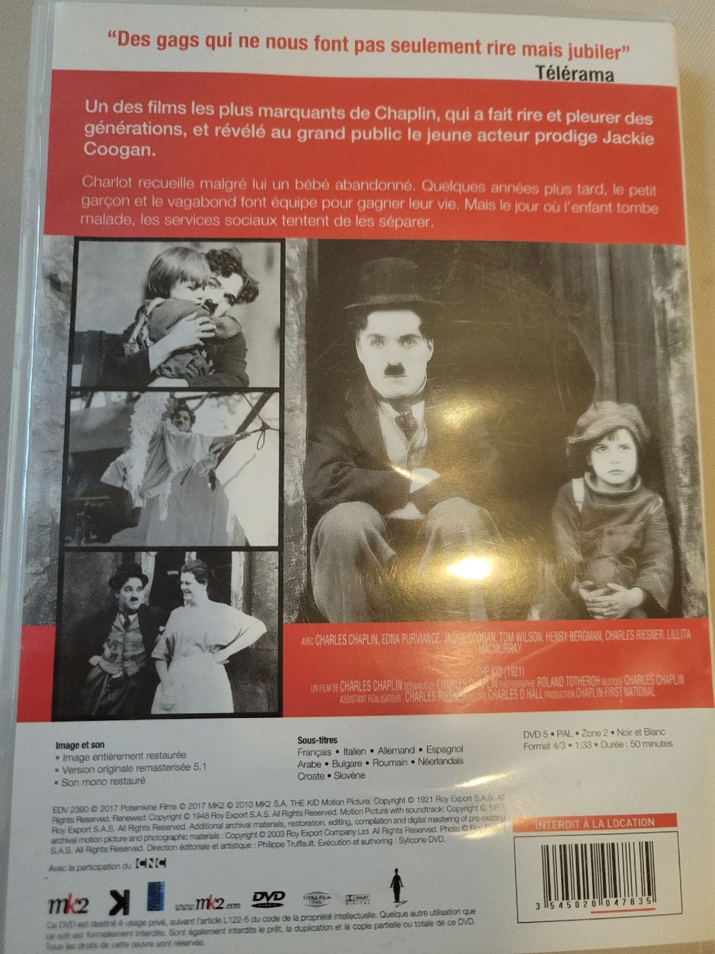 Tutti i DVDs: DVD Chaplin - Le Kid (1921) – Nuovo (secondo la descrizione) da Bernex venduto da Dariafr 1