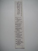 Swatch / Garantieschein / 1990