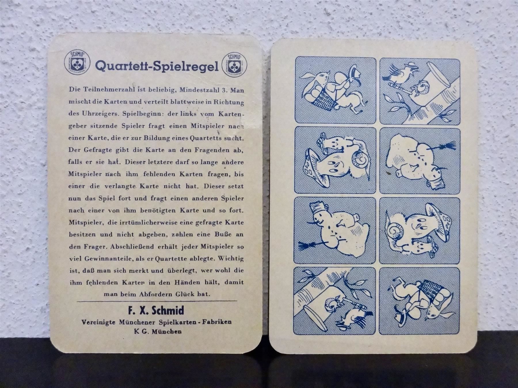 Disney Spiele: altes Quartett WALT DISNEY KUNTERBUNT – Gebraucht aus Kerzers von wisaundso 9