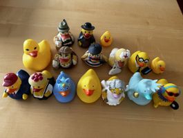 Set von 15 Badeenten verschiedene Motive