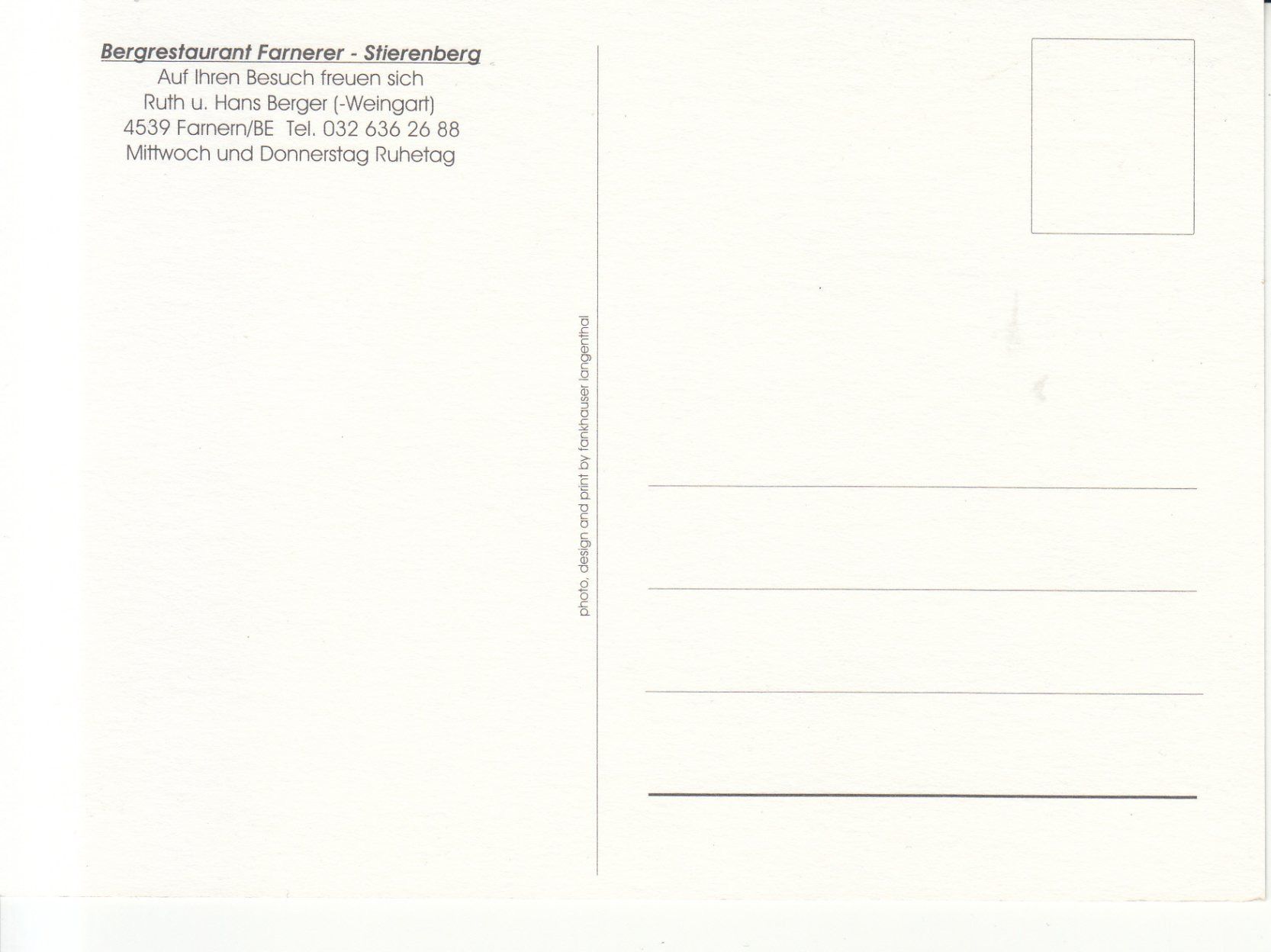 Cartes postales: Farnerer Stierenberg ca. 1980 – D'occasion à Bürglen TG par StampGraf 1