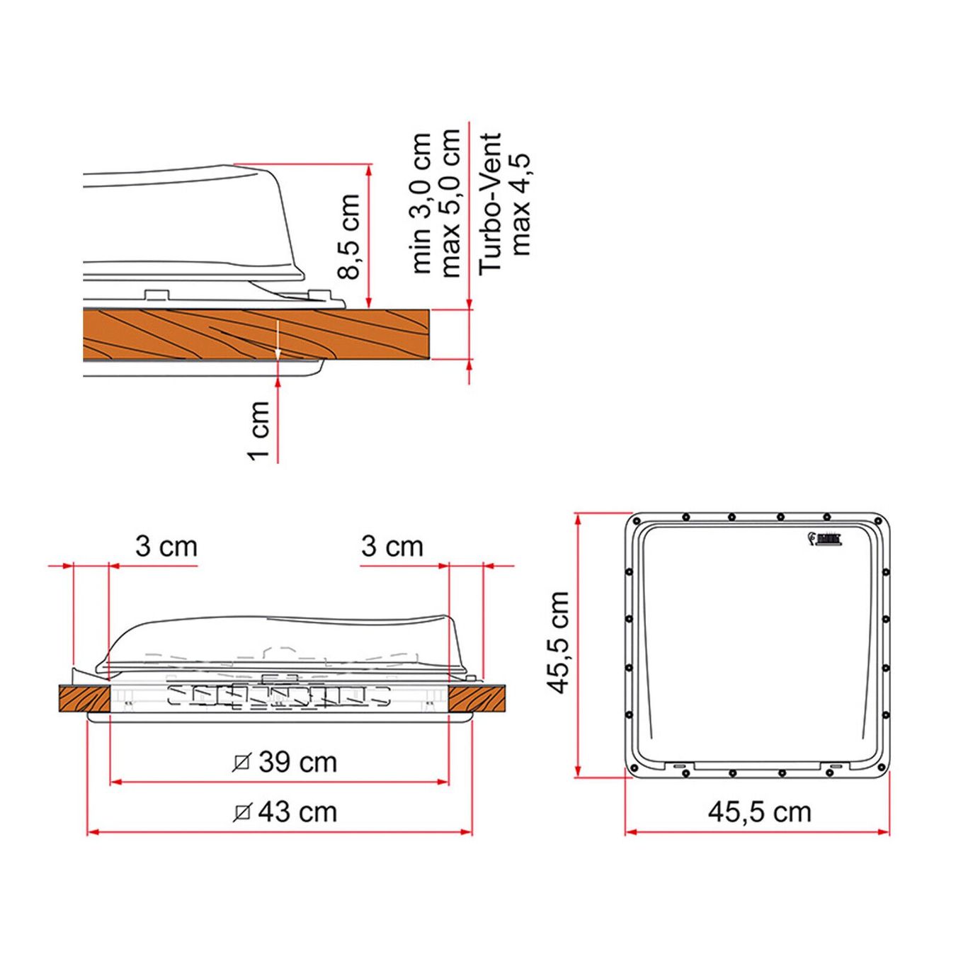 Verande & Tende da sole: Fiamma VENT160 40 x 40 cm Klar – Nuovo e nell'imballaggio originale da Bottighofen venduto da zaap 5