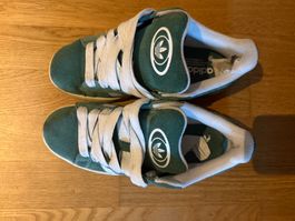 Adidas Campus Sneaker grün Wildleder gebraucht