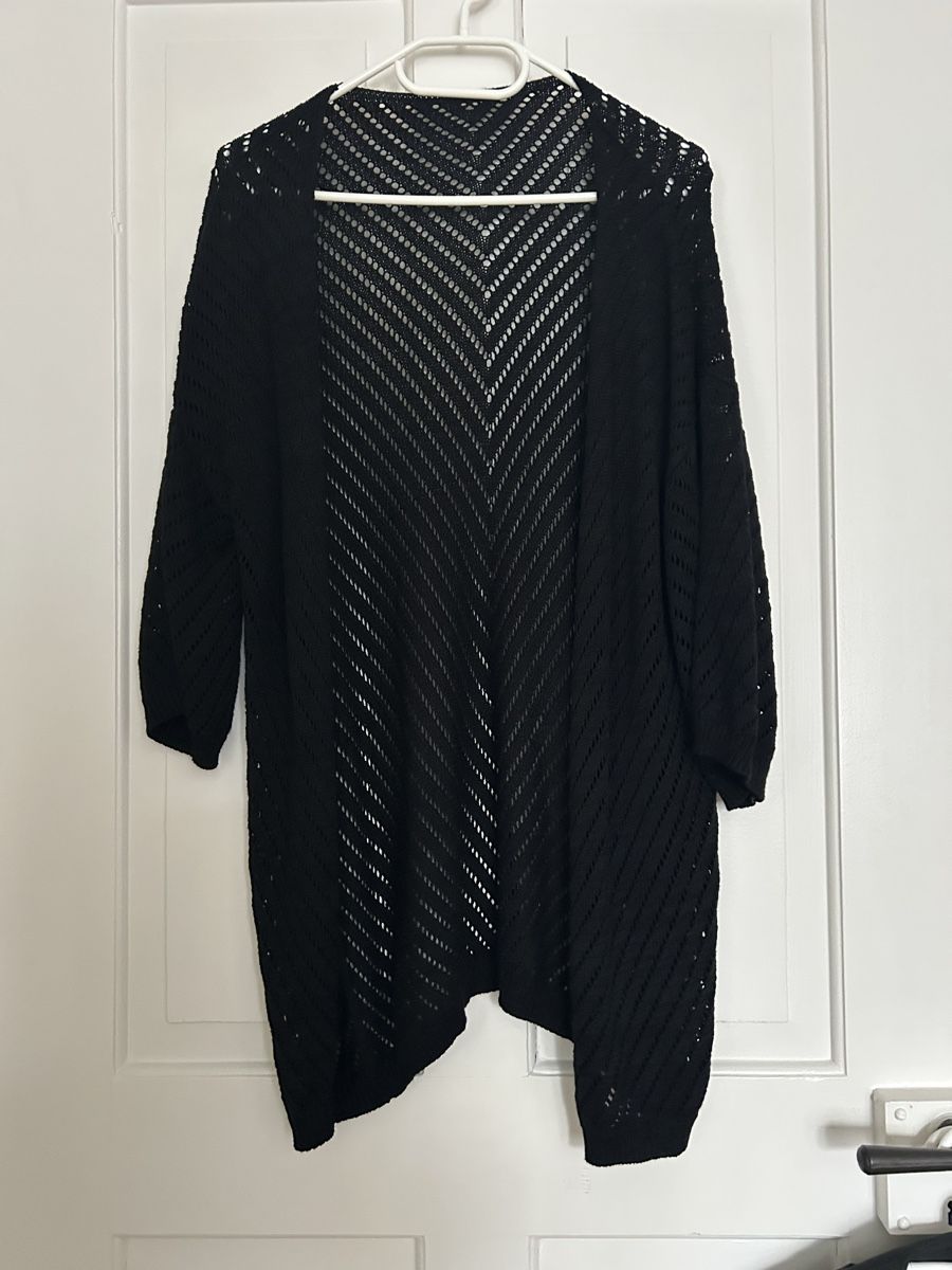 Jacken: Schwarze Sommer-Strickjacke, Grösse L, Neu – Neu (gemäss Beschreibung) aus Gunten von starfish3