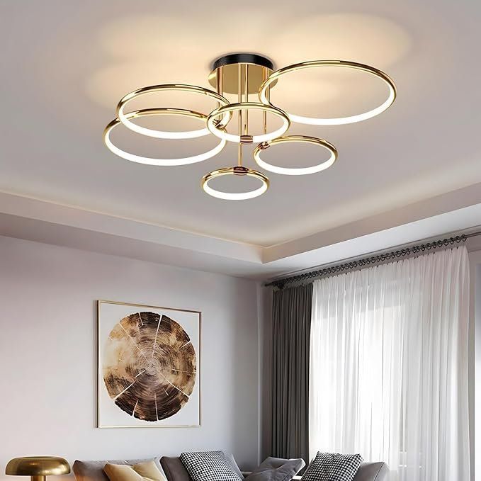 Lampadari & plafoniere: LED Deckenleuchte Deckenlampe Ringlampe 6 Ringe 145W dimmbar – Nuovo e nell'imballaggio originale da Herisau venduto da Serenco 1