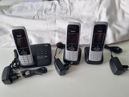 Gigaset CX430A Schnurloses Telefon mit 3 Handgeräten