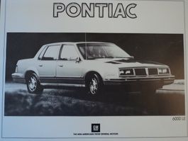 Prospekt Datenblatt Pontiac 6000 LE Limousine 1982