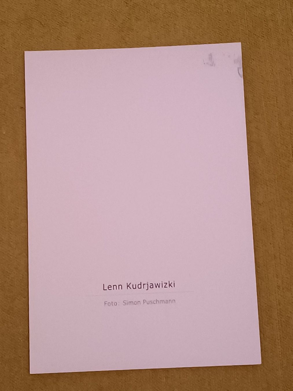 Autographes: Lenn Kudrjawizki – D'occasion à Menziken par Autogramme 1
