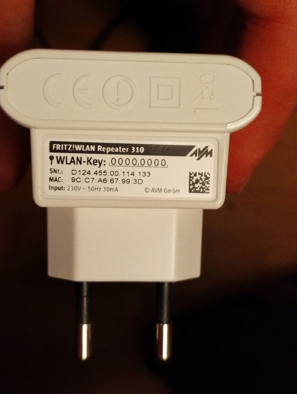 Wlan: Fritz! WLAN Repeater 310 - Extend Your Wi-Fi Range! – Gebraucht aus Zürich von danihell 2