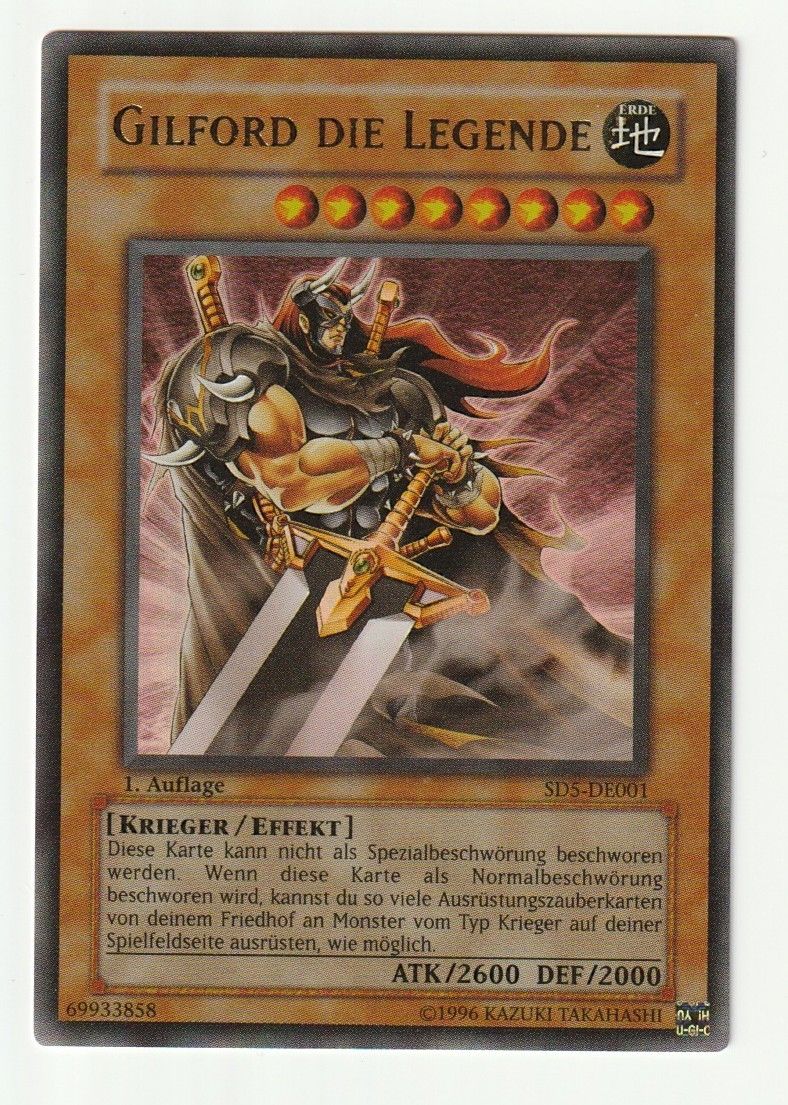 Yugioh Sammelbilder & Trading cards: Gilford die Legende SD5 – Gebraucht aus Schattdorf von Fabian500